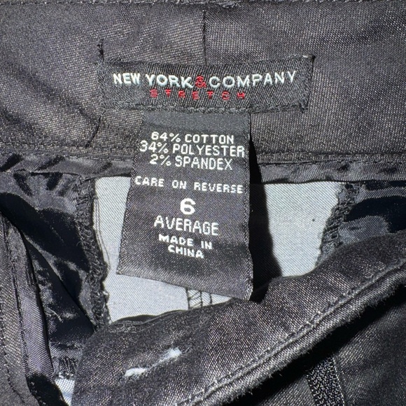 New York & Company Elegant Black Flare Trousers - Picture 3 of 5